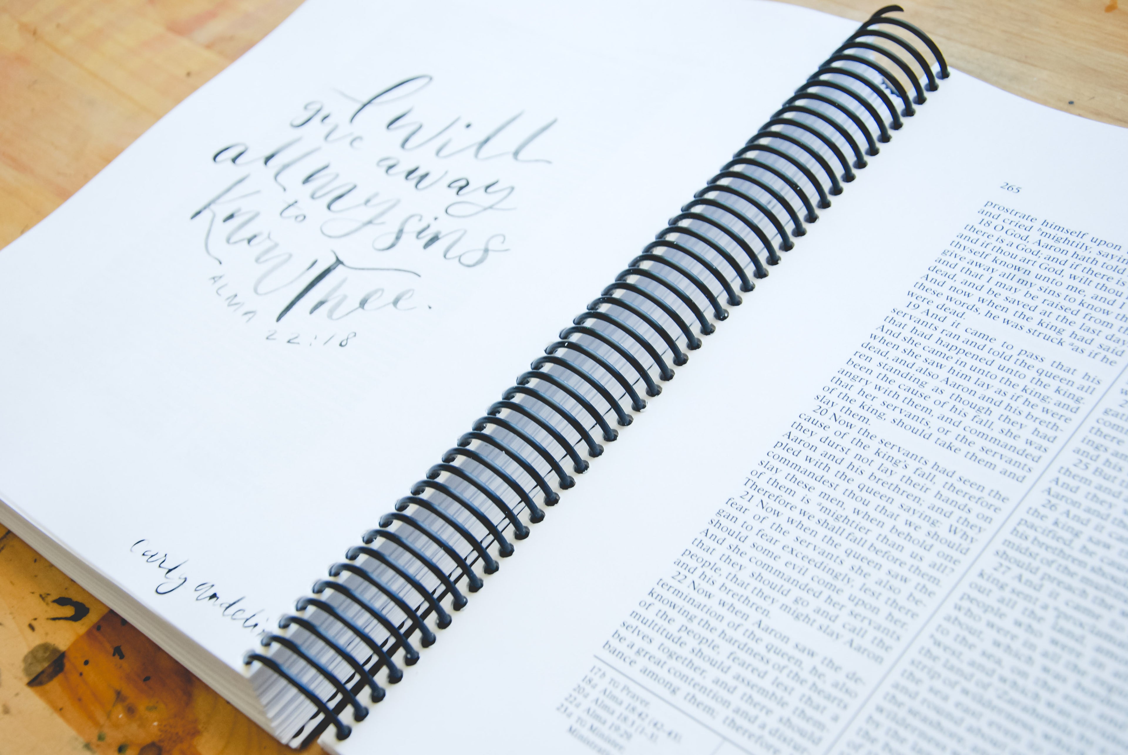 Wide Margin Book of Mormon Spiral Bound