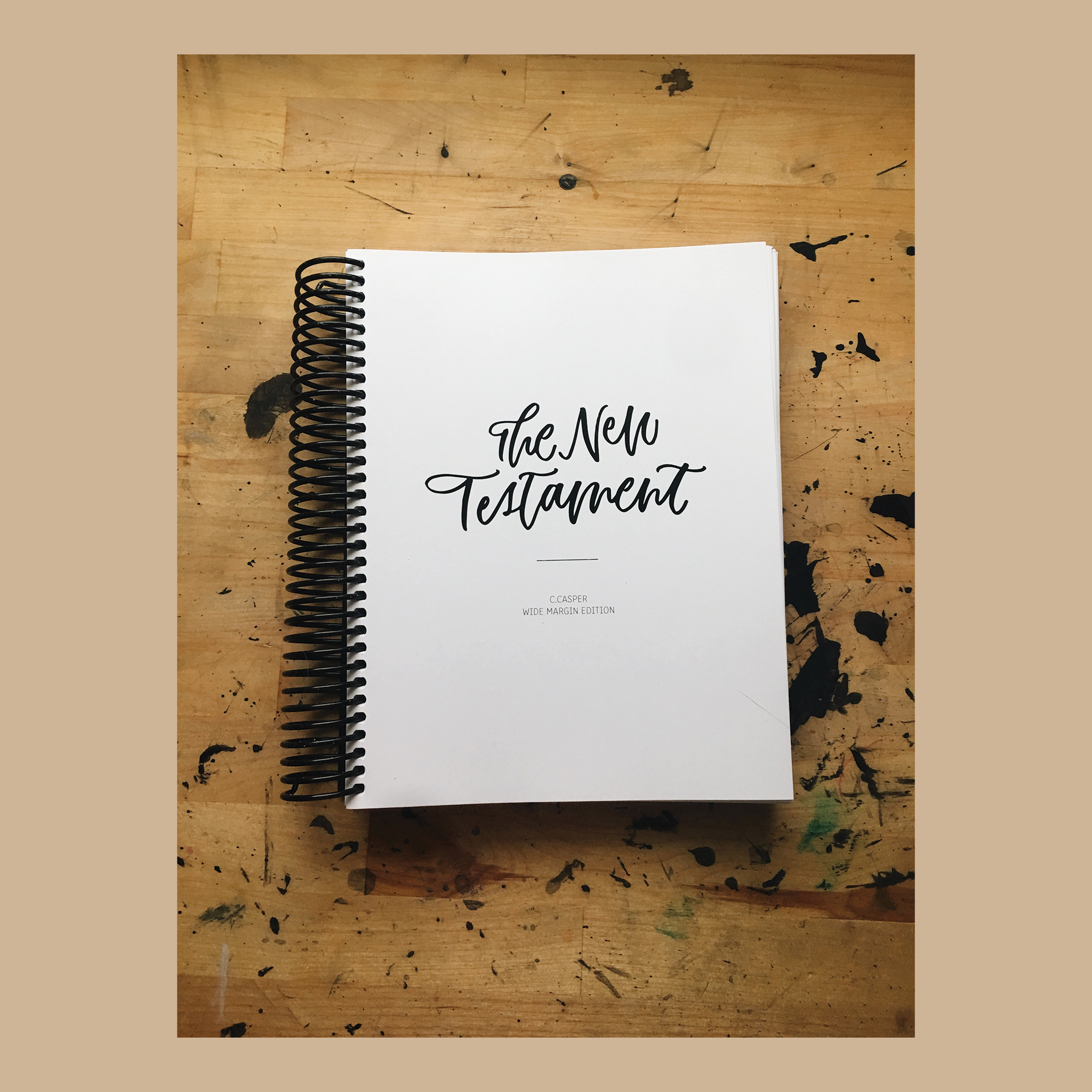 Wide Margin New Testament: Printed & Bound