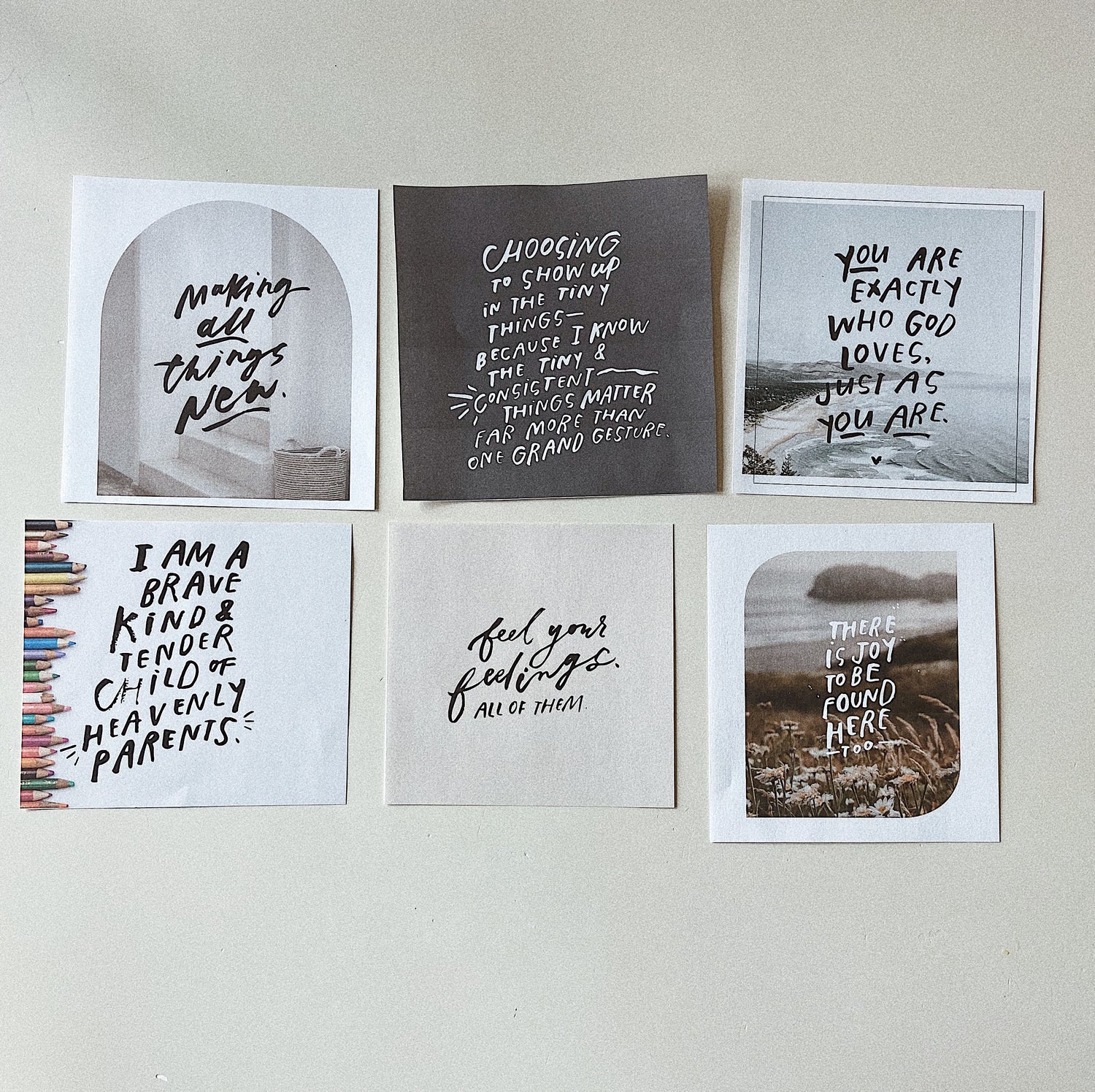 March Affirmation Cards